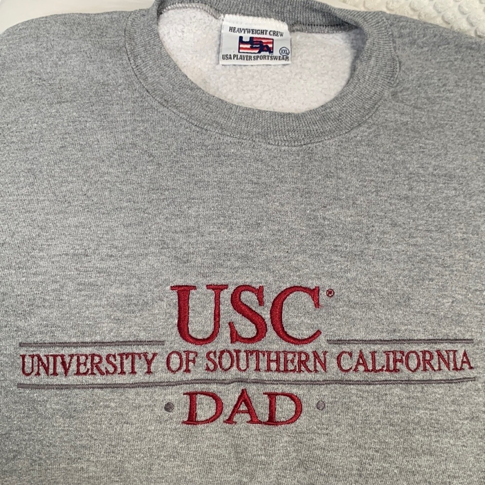 FATHER’s Day Gift  USC “Dad” L/S crew sweatshirt.